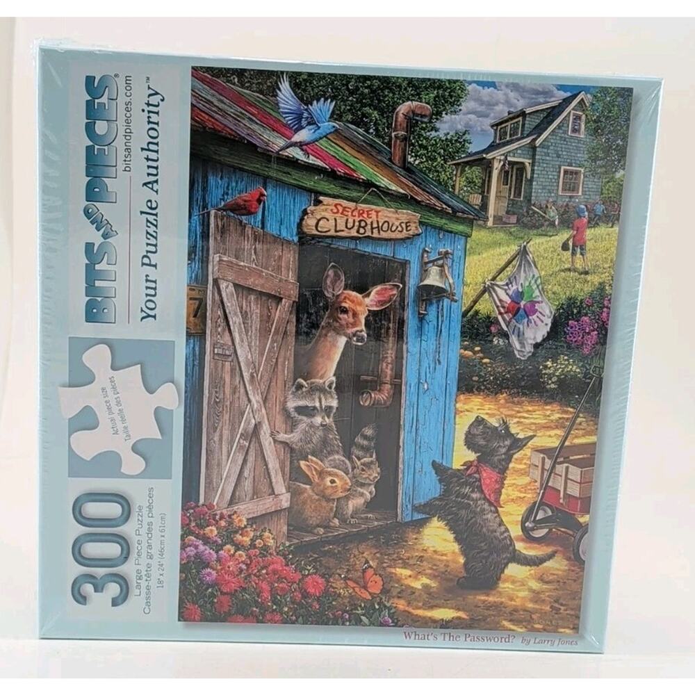 Bits & Pieces Puzzle Jigsaw 300 Large Piece "Whats The Password?" NEW SEALED